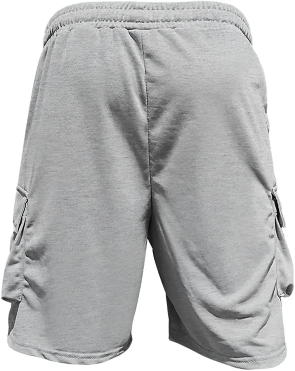 Fxbar Men's Casual 2 Piece Outfits Summer Cargo Tracksuit Crew Neck Short Sleeve T Shirts and Shorts Set Jogging Set