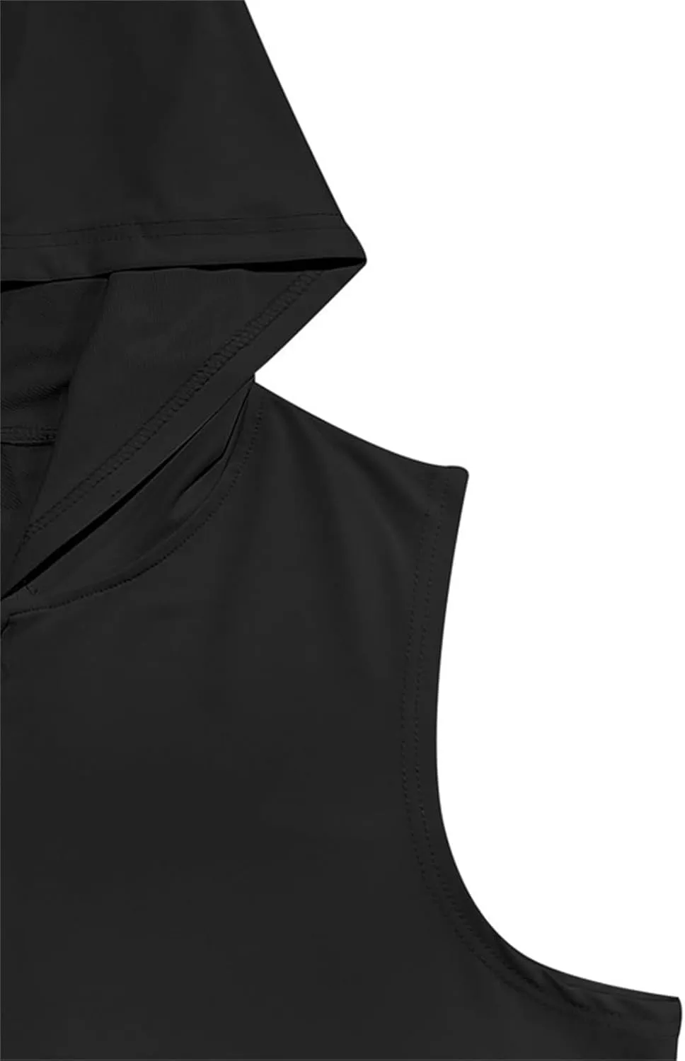Fxbar Men's Short Sleeve Summer Tracksuit Hooded Tanks Tops Sweatsuit 2 Piece Outfits Casual Sports Shorts Set