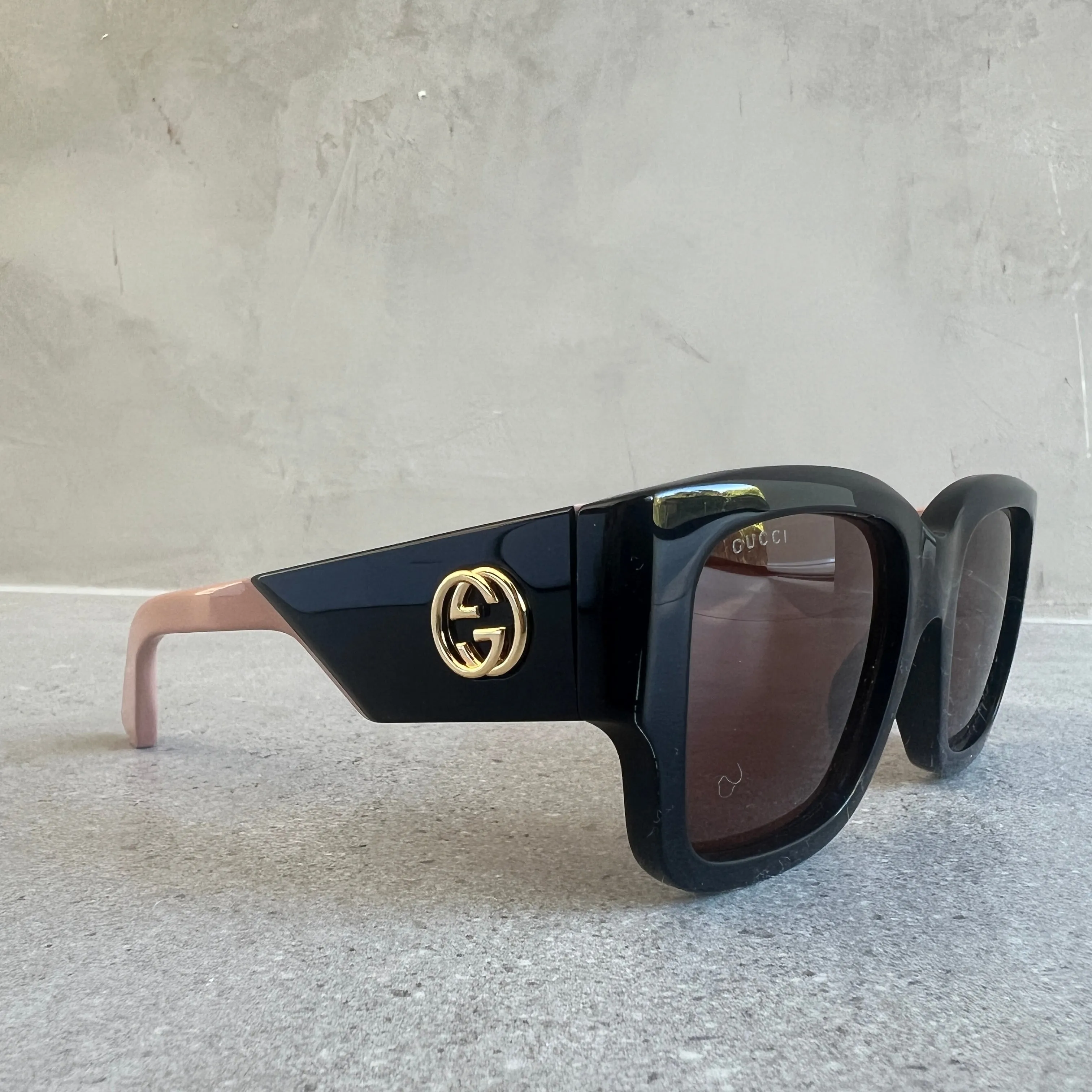 GG1663S Square Acetate Sunglasses, Black(G)