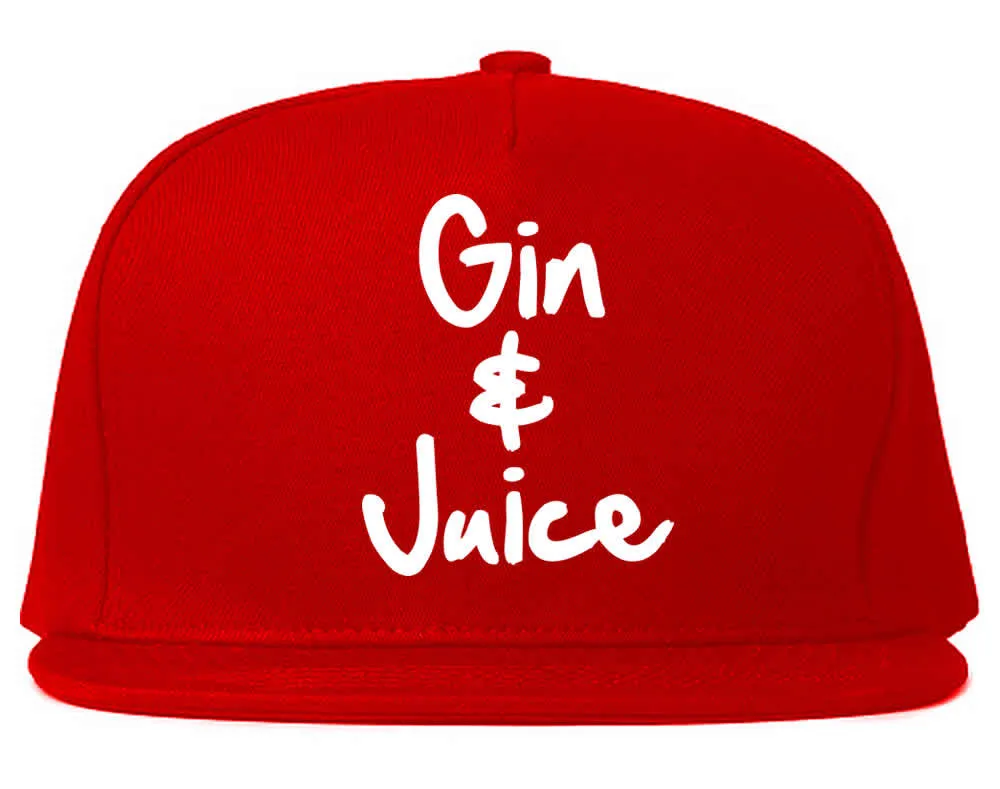 Gin and Juice Snapback Hat Cap