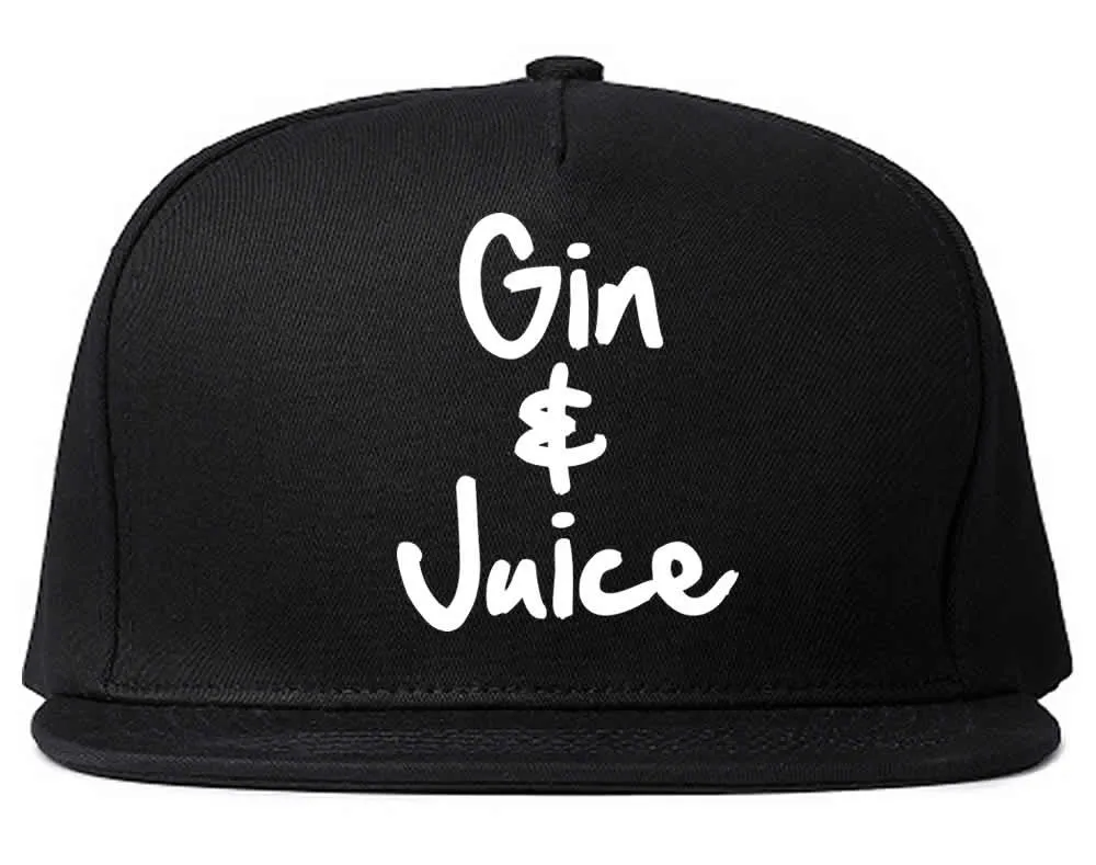 Gin and Juice Snapback Hat Cap