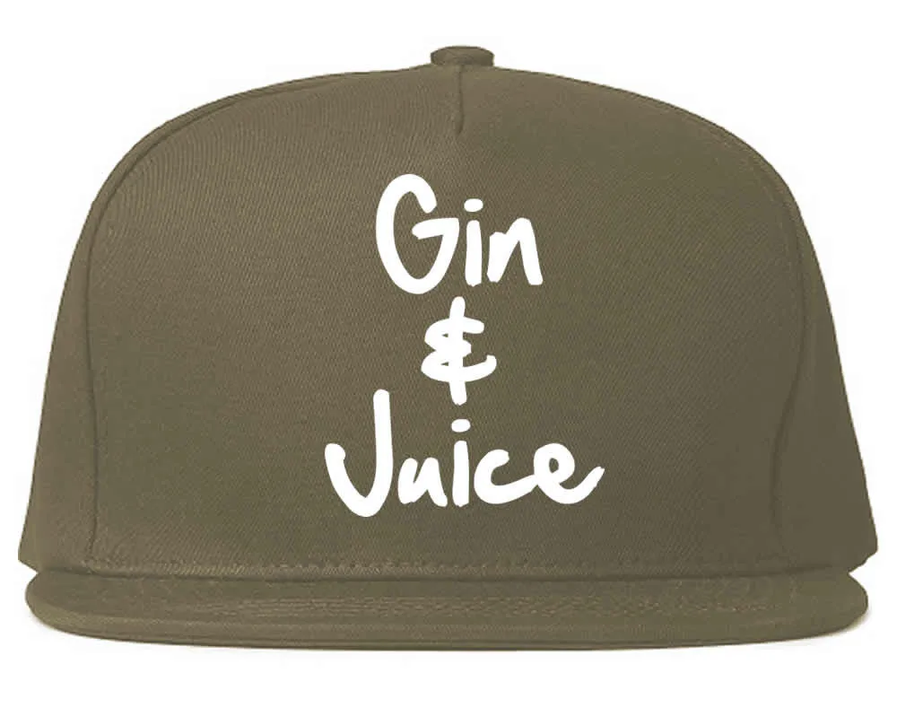 Gin and Juice Snapback Hat Cap