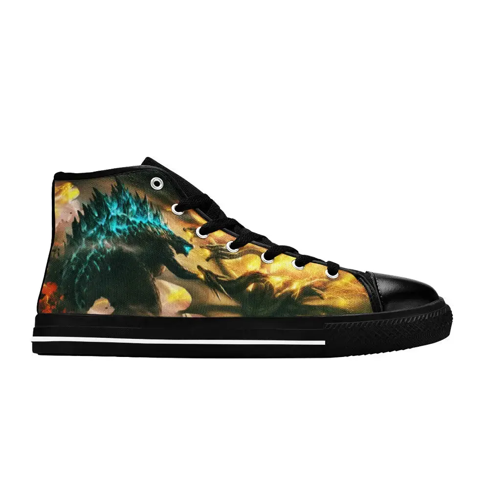 Godzilla and King Ghidorah Shoes High Top Sneakers for Kids and Adults