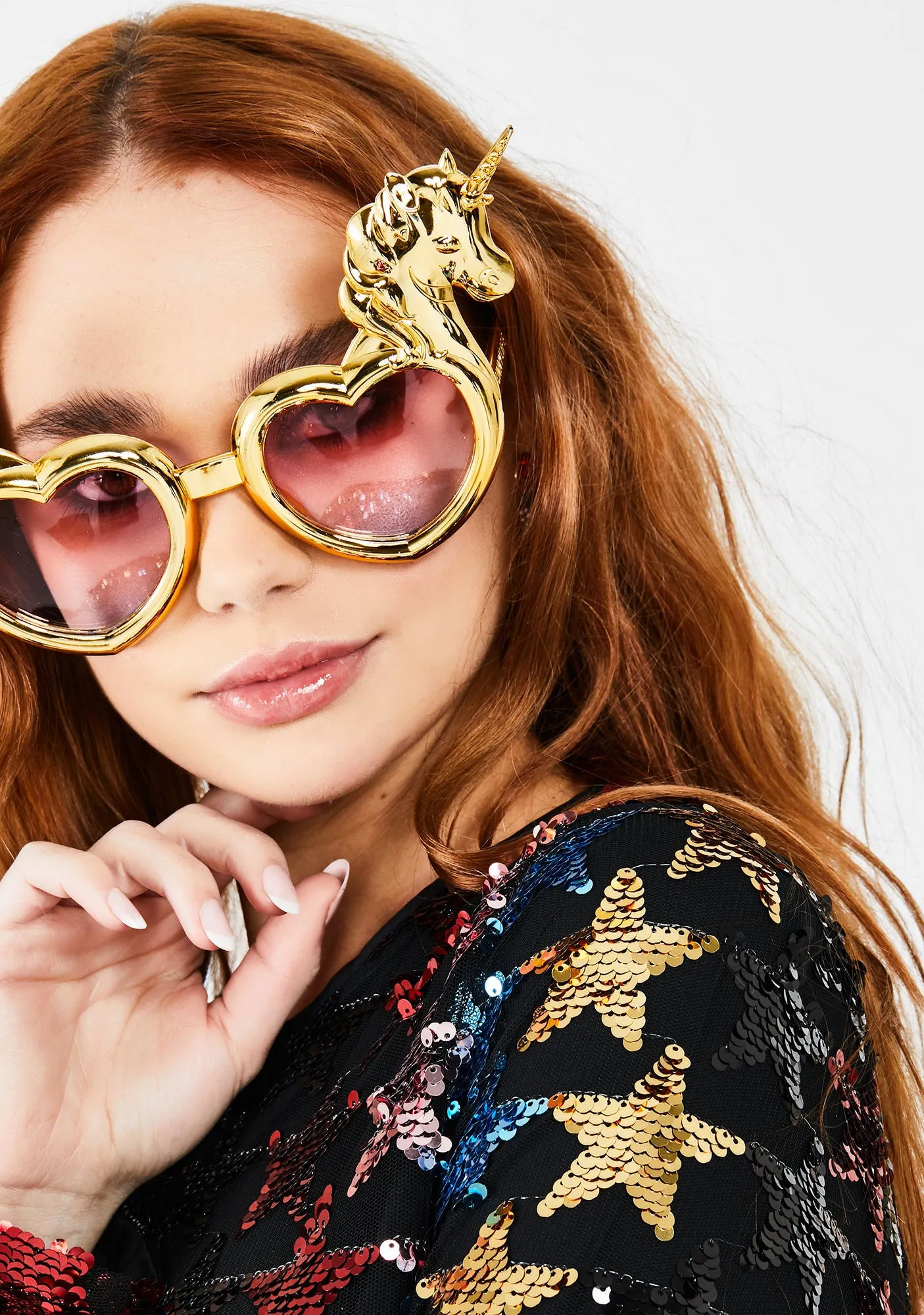 Gold Unicorn Sunglasses