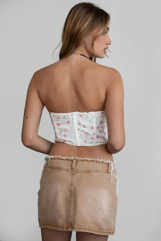 Gomez Scoop Neck Corset Top