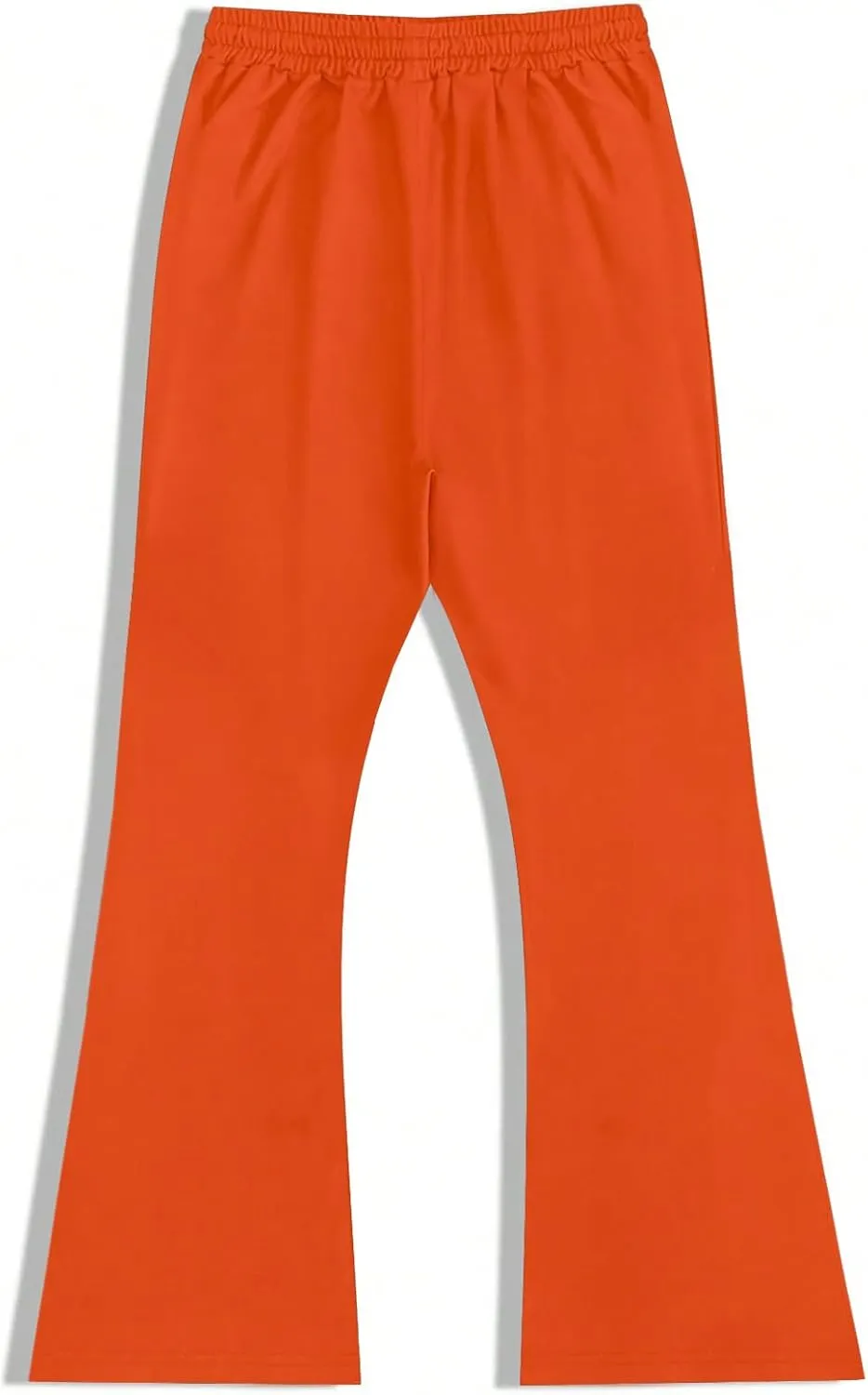 GORGLITTER Men's Graphic Stacked Sweatpants Y2K Drawstring Wide Leg Pants Casual Baggy Pants with Pockets