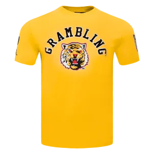 GRAMBLING STATE UNIVERSITY CLASSIC MEN'S STACKED LOGO TEE (YELLOW)