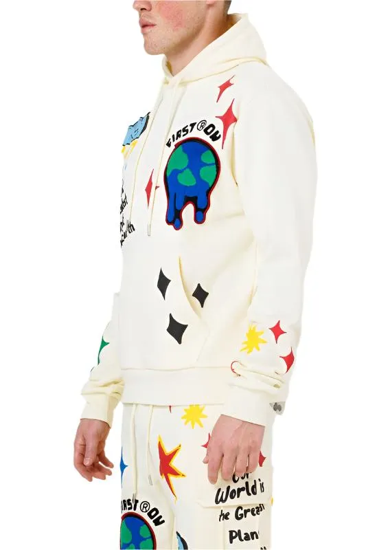 Graphic French Terry Pullover Hoodie