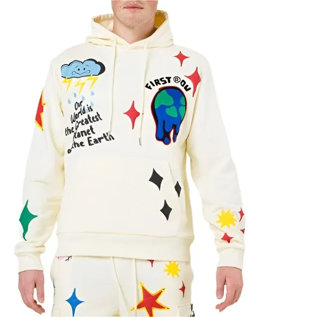 Graphic French Terry Pullover Hoodie