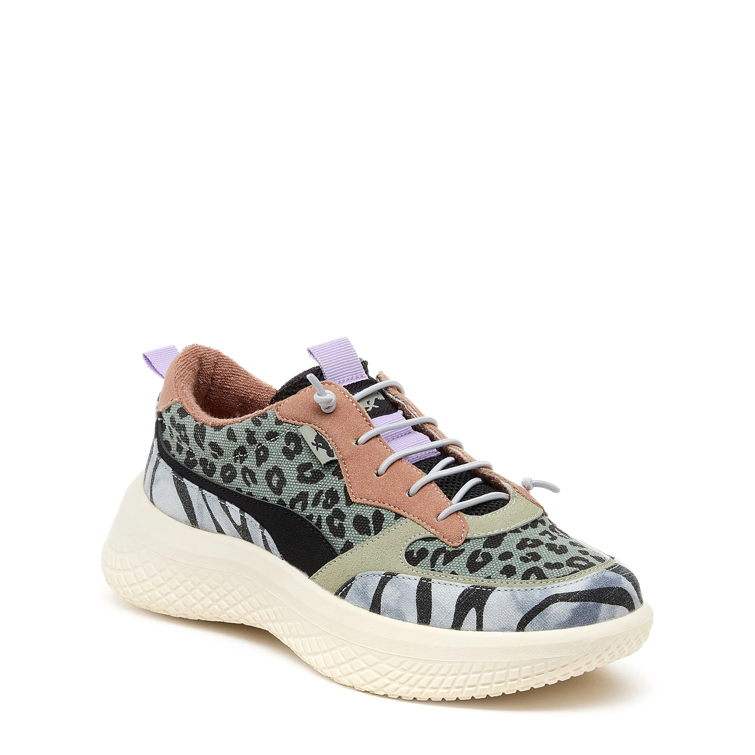 Gravel Black Leopard Multi Color Sneaker