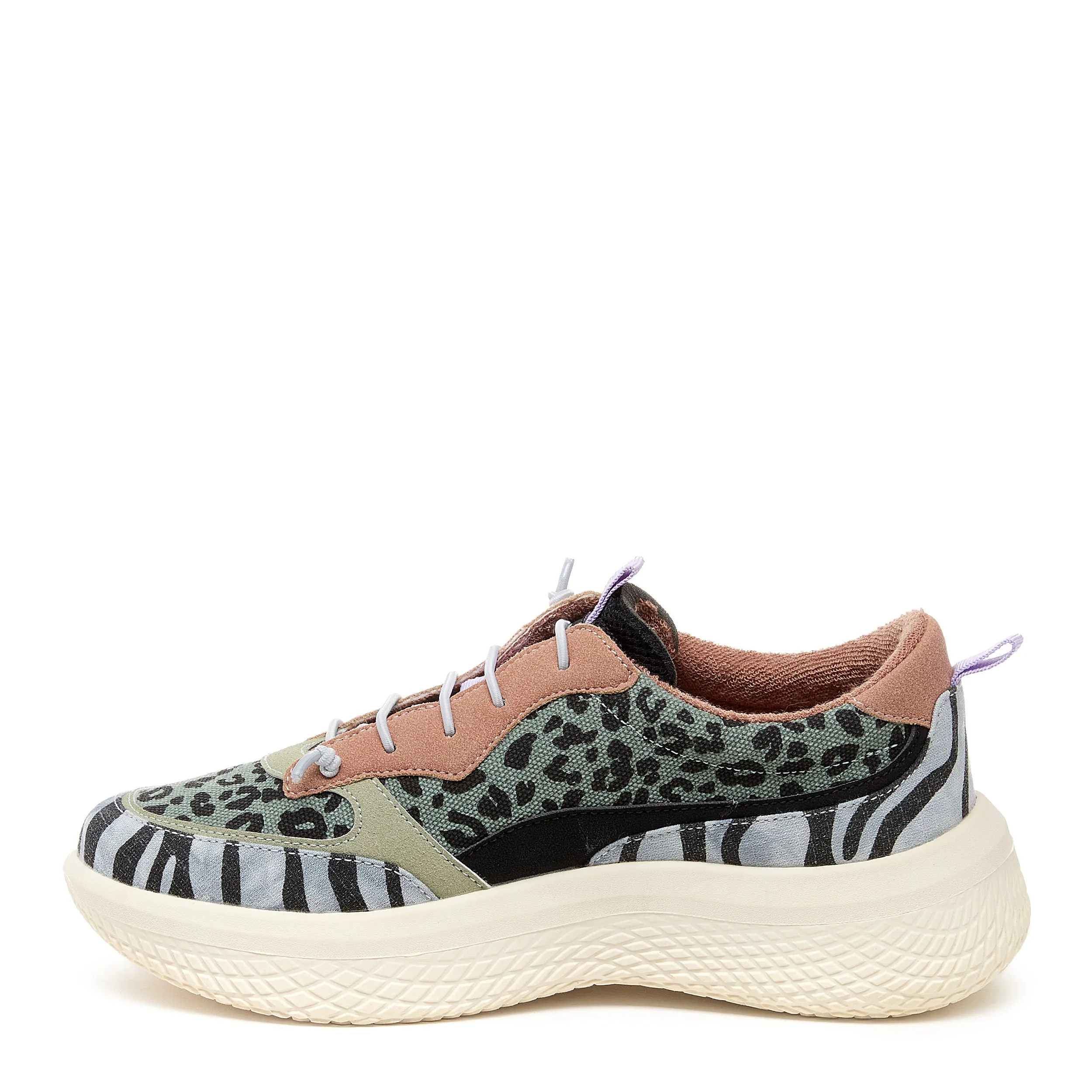 Gravel Black Leopard Multi Color Sneaker