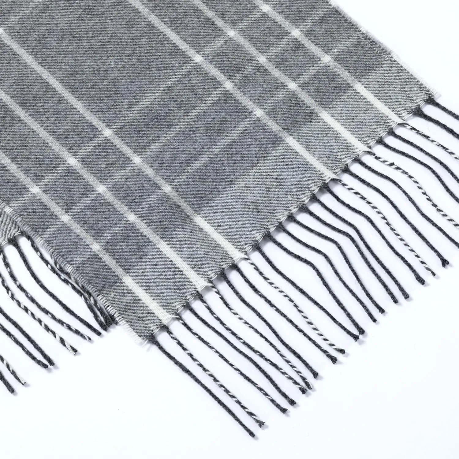 GreaterGood Ukrainian Merino Wool and Cashmere Plaid Scarf Fair Trade Luxuriously Soft Unisex Winter Handcrafted Artisan Gift