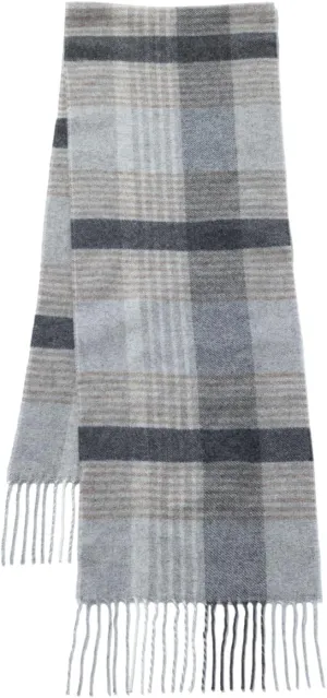 GreaterGood Ukrainian Merino Wool and Cashmere Plaid Scarf Fair Trade Luxuriously Soft Unisex Winter Handcrafted Artisan Gift