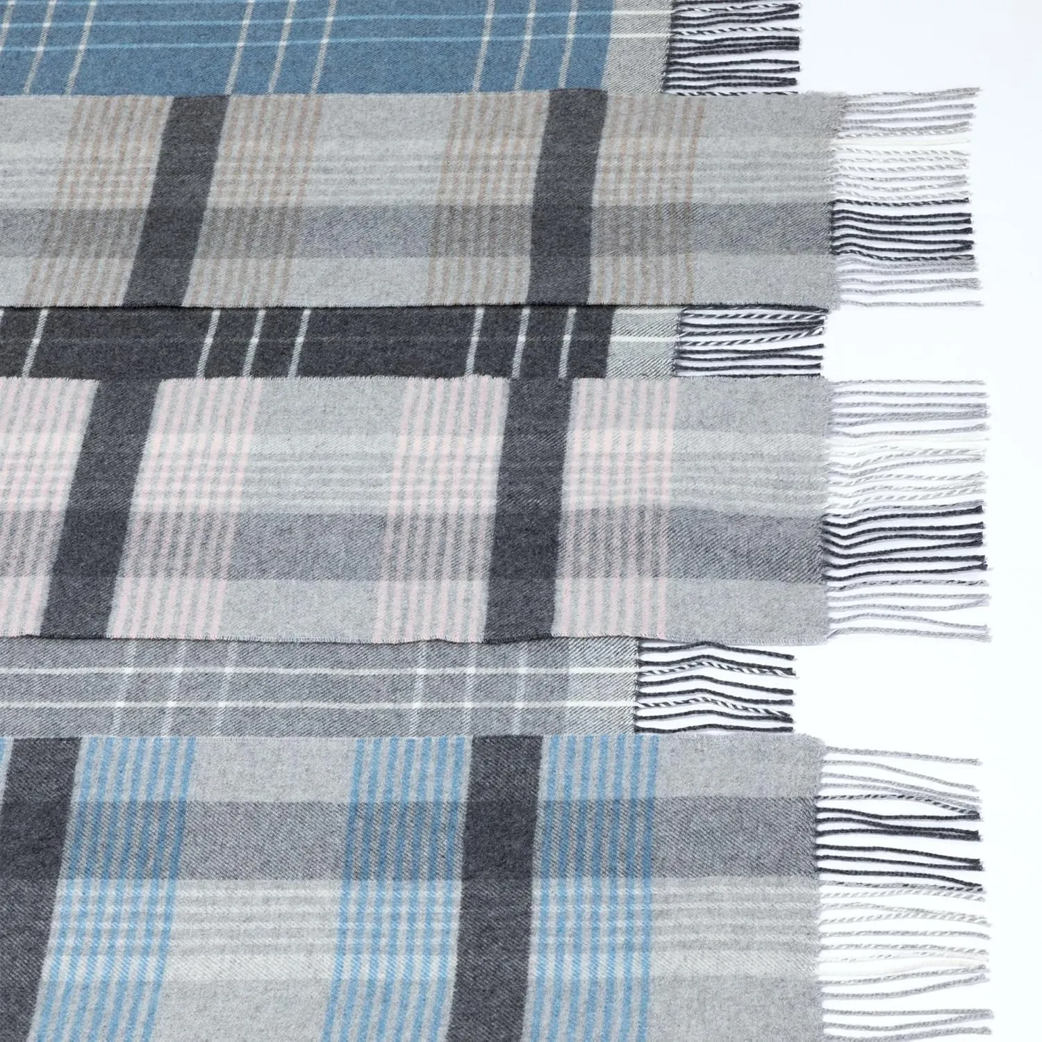 GreaterGood Ukrainian Merino Wool and Cashmere Plaid Scarf Fair Trade Luxuriously Soft Unisex Winter Handcrafted Artisan Gift