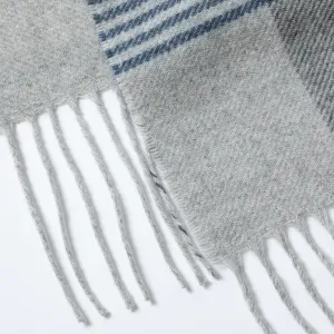 GreaterGood Ukrainian Merino Wool and Cashmere Plaid Scarf Fair Trade Luxuriously Soft Unisex Winter Handcrafted Artisan Gift
