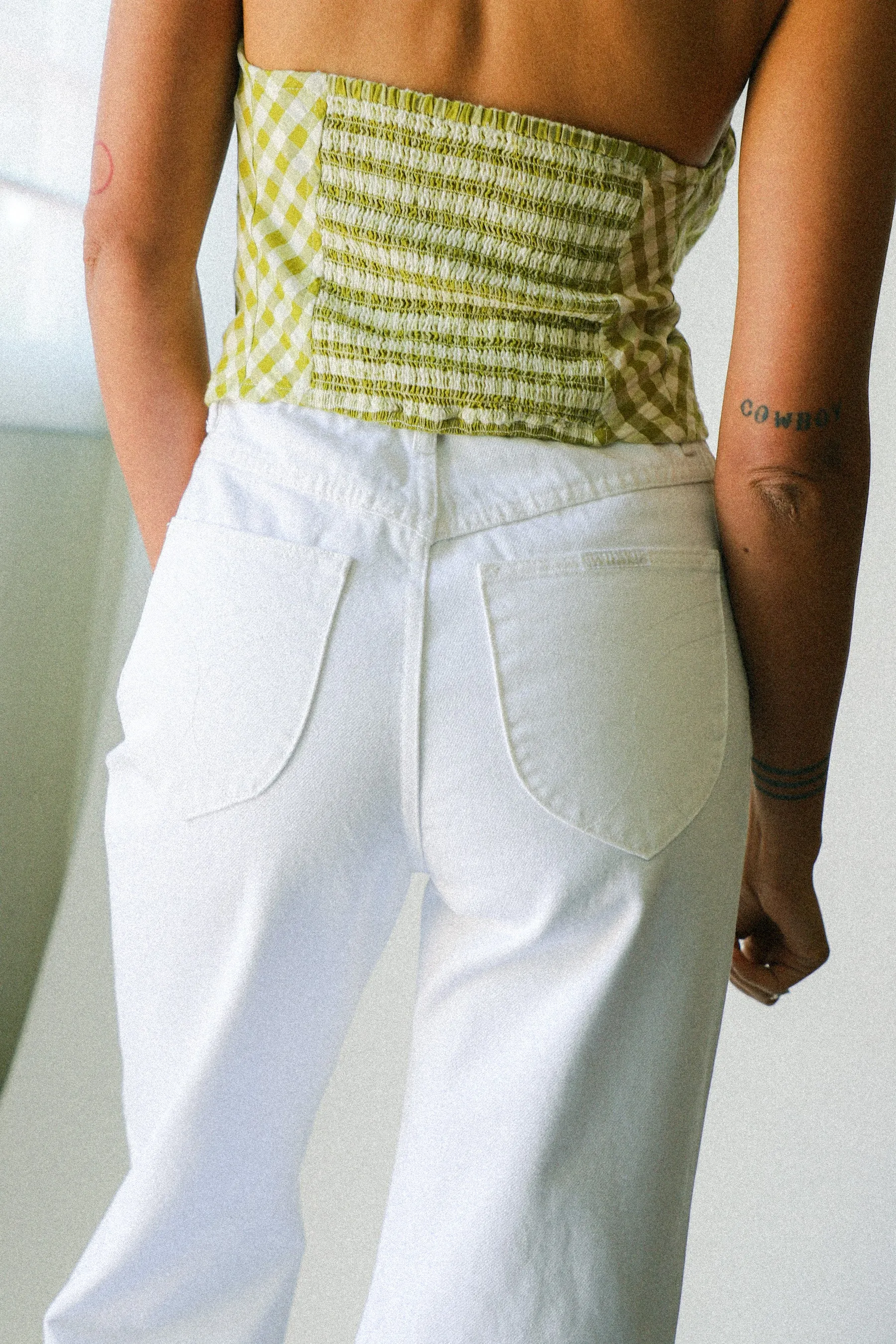 Green Gingham Leilani Tube