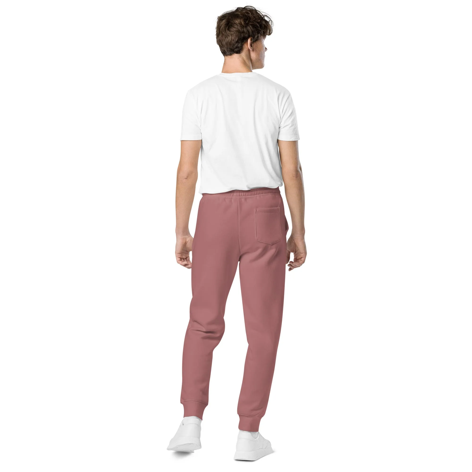 Green pigment-dyed sweatpants