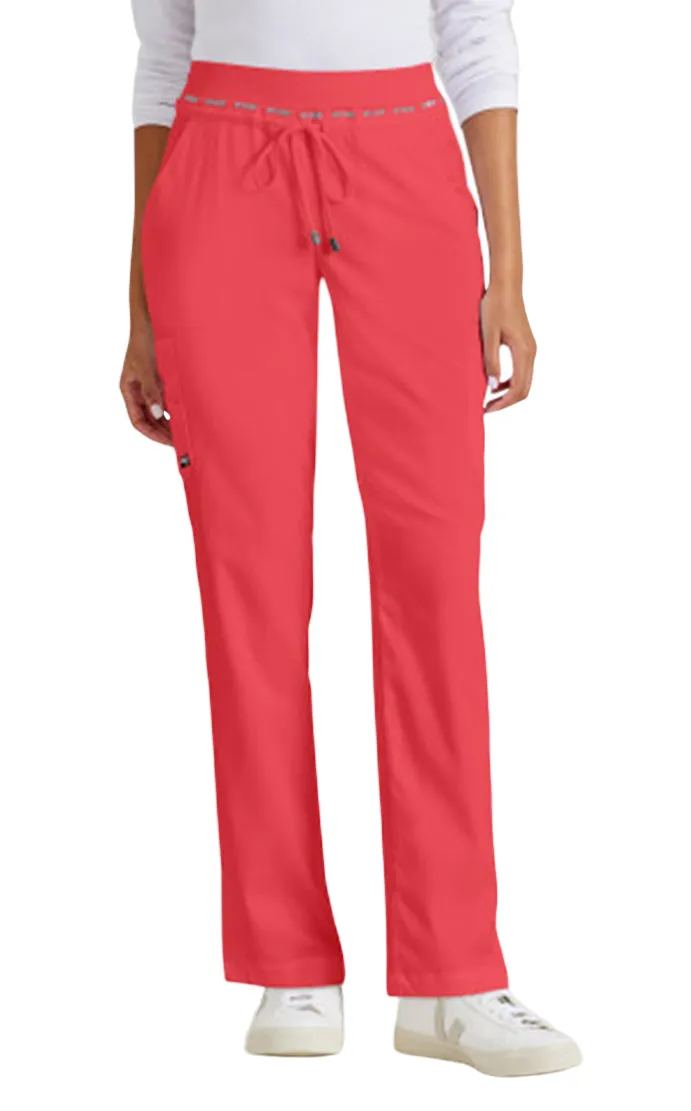 Grey's Anatomy™ Stretch by Barco Serena 7-Pocket Mid-Rise Tappered Leg Scrub Pant-Petite