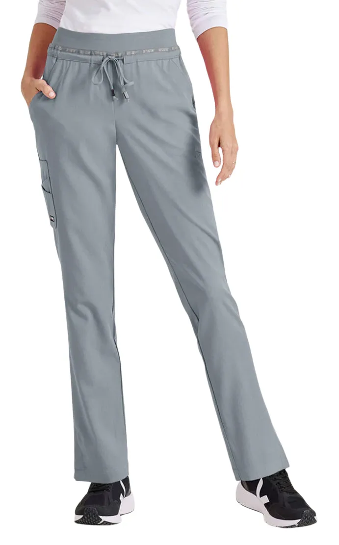 Grey's Anatomy™ Stretch by Barco Serena 7-Pocket Mid-Rise Tappered Leg Scrub Pant-Petite