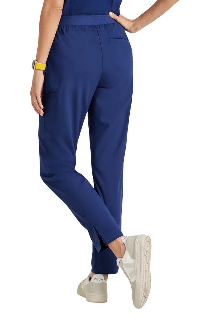 Grey's Anatomy™ Stretch by Barco Serena 7-Pocket Mid-Rise Tappered Leg Scrub Pant-Petite