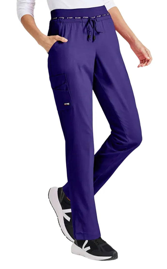 Grey's Anatomy™ Stretch by Barco Serena 7-Pocket Mid-Rise Tappered Leg Scrub Pant-Petite
