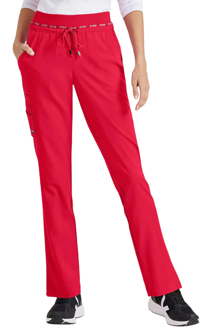 Grey's Anatomy™ Stretch by Barco Serena 7-Pocket Mid-Rise Tappered Leg Scrub Pant-Petite