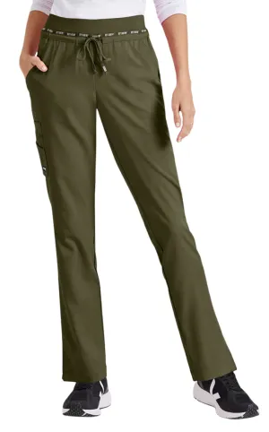 Grey's Anatomy™ Stretch by Barco Serena 7-Pocket Mid-Rise Tappered Leg Scrub Pant-Petite