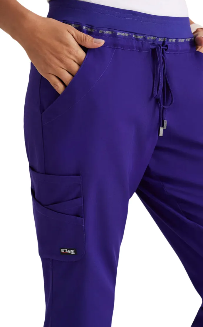 Grey's Anatomy™ Stretch by Barco Serena 7-Pocket Mid-Rise Tappered Leg Scrub Pant-Petite