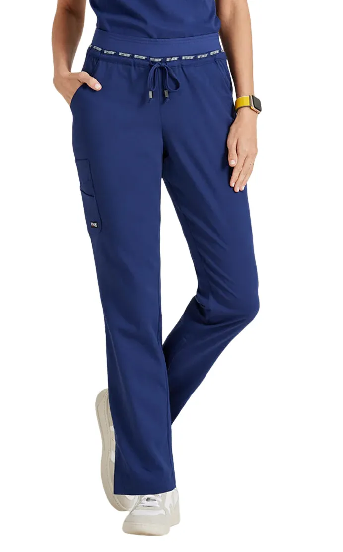 Grey's Anatomy™ Stretch by Barco Serena 7-Pocket Mid-Rise Tappered Leg Scrub Pant-Petite