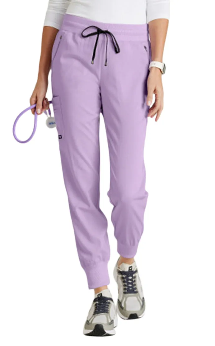 Grey's Anatomy™ Stretch by Barco Serena 7-Pocket Mid-Rise Tappered Leg Scrub Pant-Petite