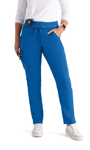 Grey's Anatomy™ Stretch by Barco Serena 7-Pocket Mid-Rise Tappered Leg Scrub Pant-Petite