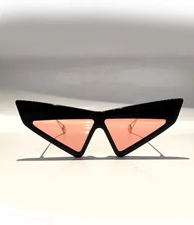 GUCCI HOLLYWOOD FOREVER CAT-EYE ACETATE RUNWAY SUNGLASSES