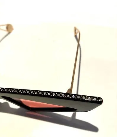 GUCCI HOLLYWOOD FOREVER CAT-EYE ACETATE RUNWAY SUNGLASSES