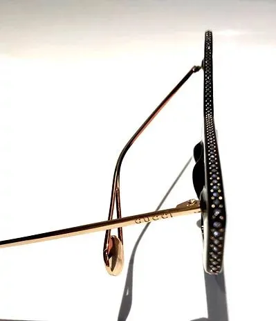 GUCCI HOLLYWOOD FOREVER CAT-EYE ACETATE RUNWAY SUNGLASSES