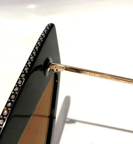 GUCCI HOLLYWOOD FOREVER CAT-EYE ACETATE SUNGLASSES