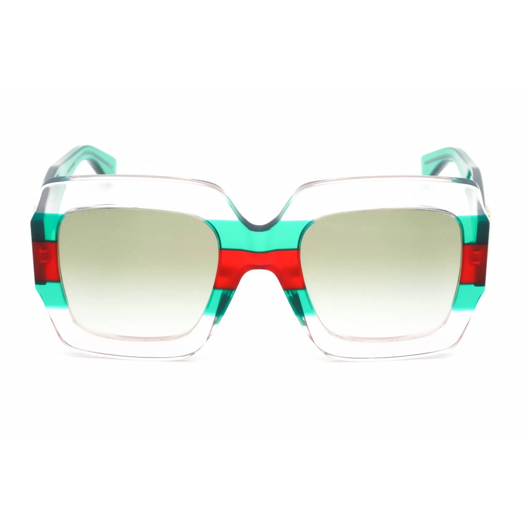 Gucci Women's Sunglasses - Multicolor/Green Oversized Full Rim Frame | GG0178S 001