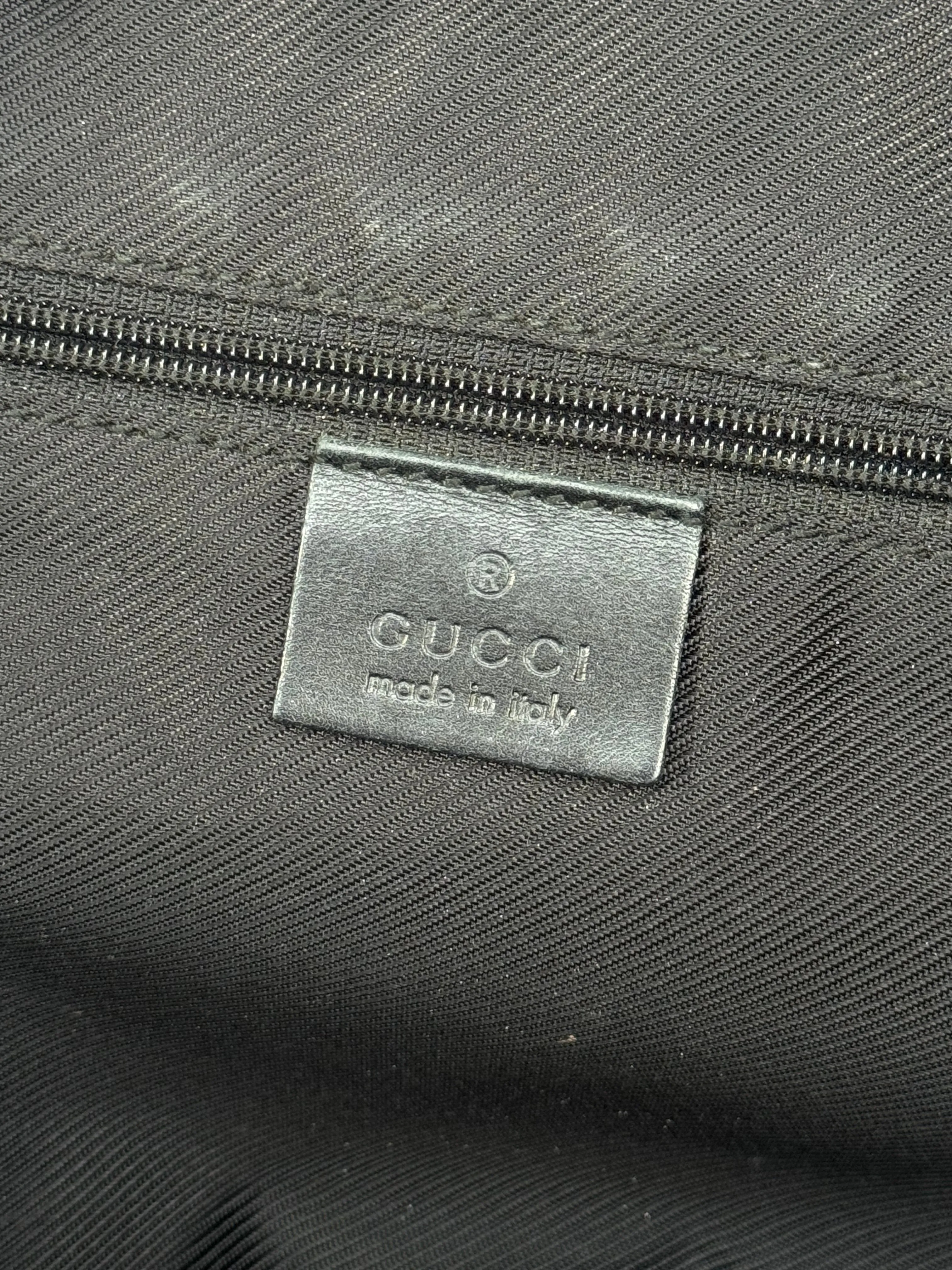 Gucci XL Supreme GG Monogram Nylon Leather Hobo Bag