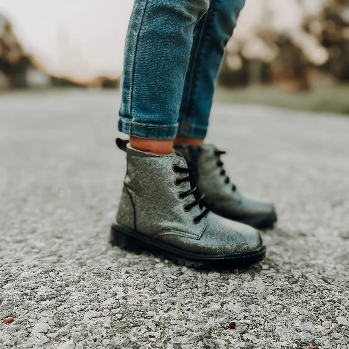 Gunmetal Combat Boots