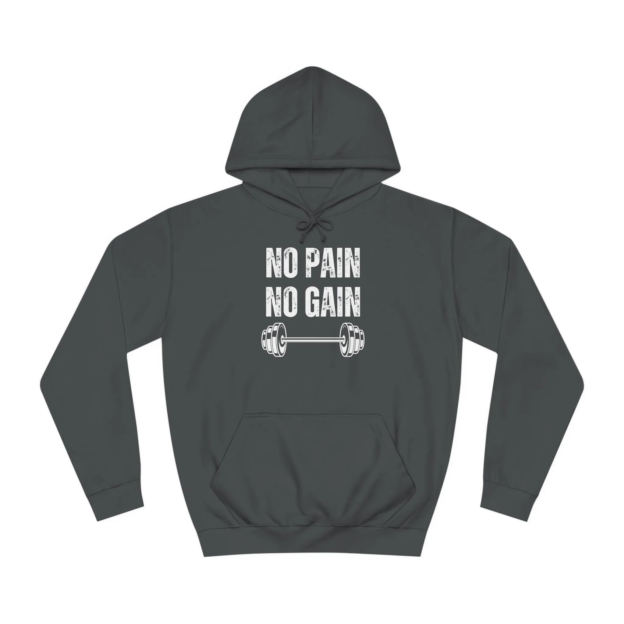 Gym Hoodie for Fitness Lover gift for Workout Lover gift for Powerlifting Hoodie Weightlifting Enthusiast NO PAIN No GAIN Hooded Sweatshirt