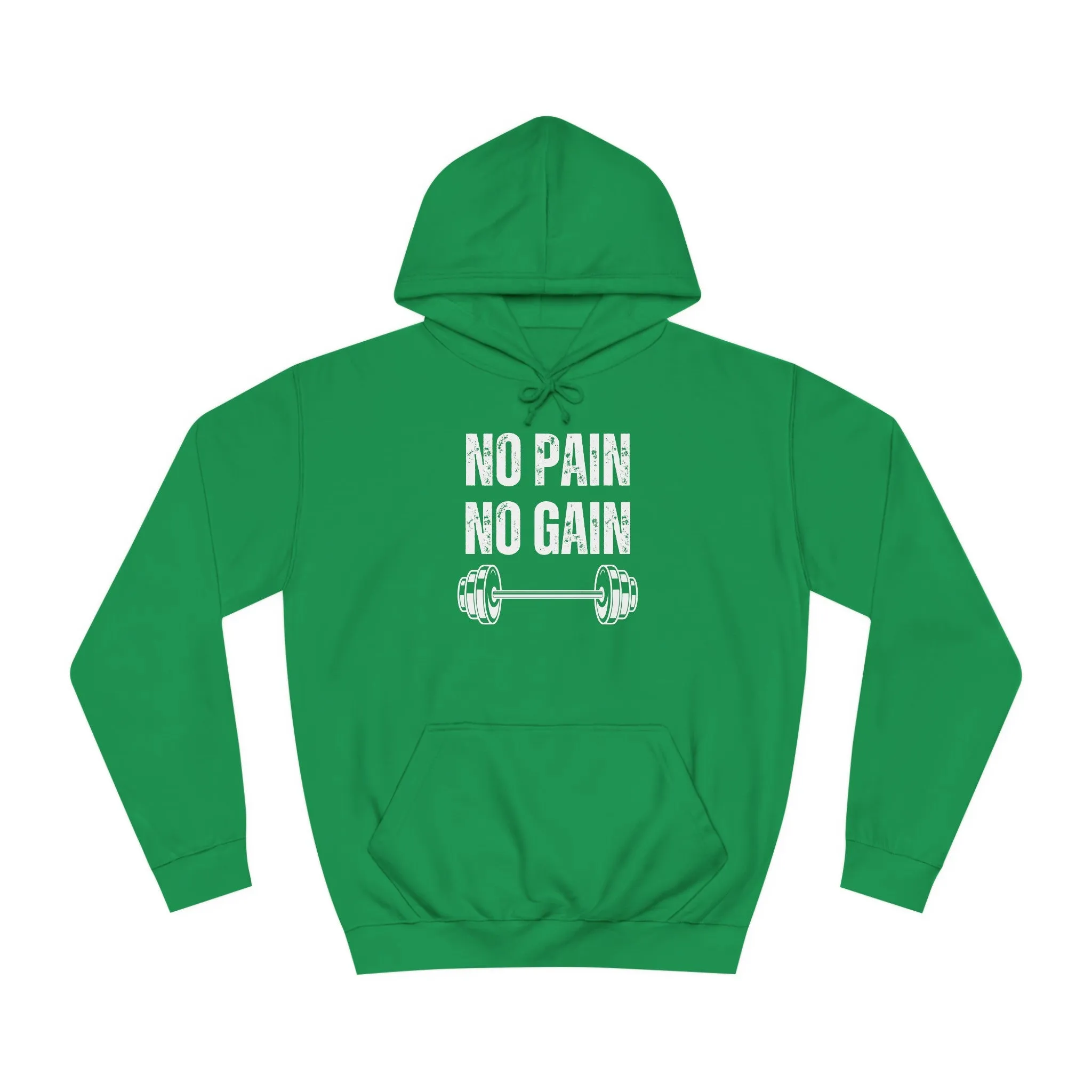 Gym Hoodie for Fitness Lover gift for Workout Lover gift for Powerlifting Hoodie Weightlifting Enthusiast NO PAIN No GAIN Hooded Sweatshirt