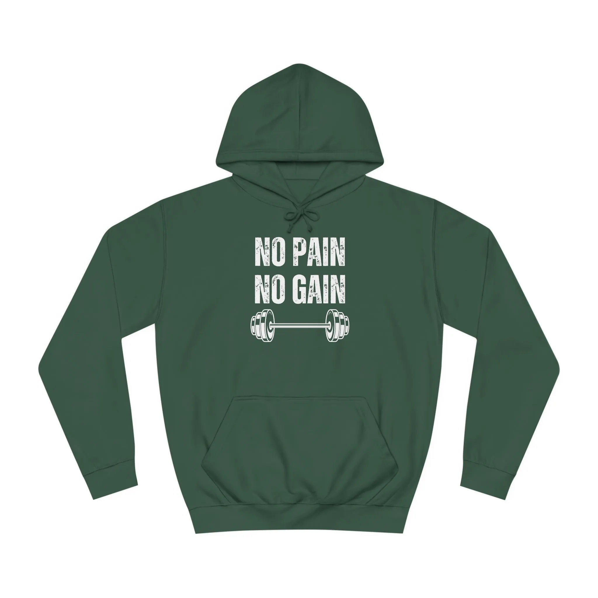 Gym Hoodie for Fitness Lover gift for Workout Lover gift for Powerlifting Hoodie Weightlifting Enthusiast NO PAIN No GAIN Hooded Sweatshirt