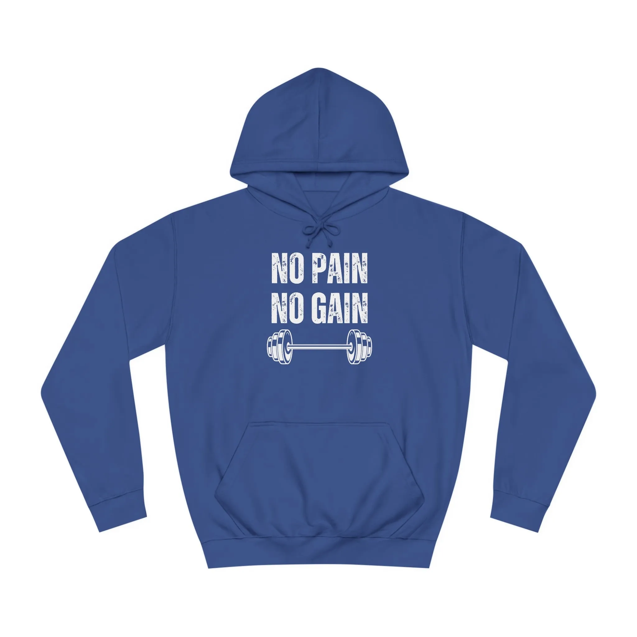 Gym Hoodie for Fitness Lover gift for Workout Lover gift for Powerlifting Hoodie Weightlifting Enthusiast NO PAIN No GAIN Hooded Sweatshirt