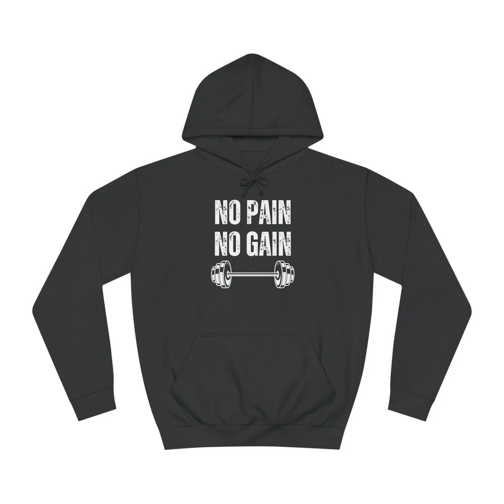 Gym Hoodie for Fitness Lover gift for Workout Lover gift for Powerlifting Hoodie Weightlifting Enthusiast NO PAIN No GAIN Hooded Sweatshirt