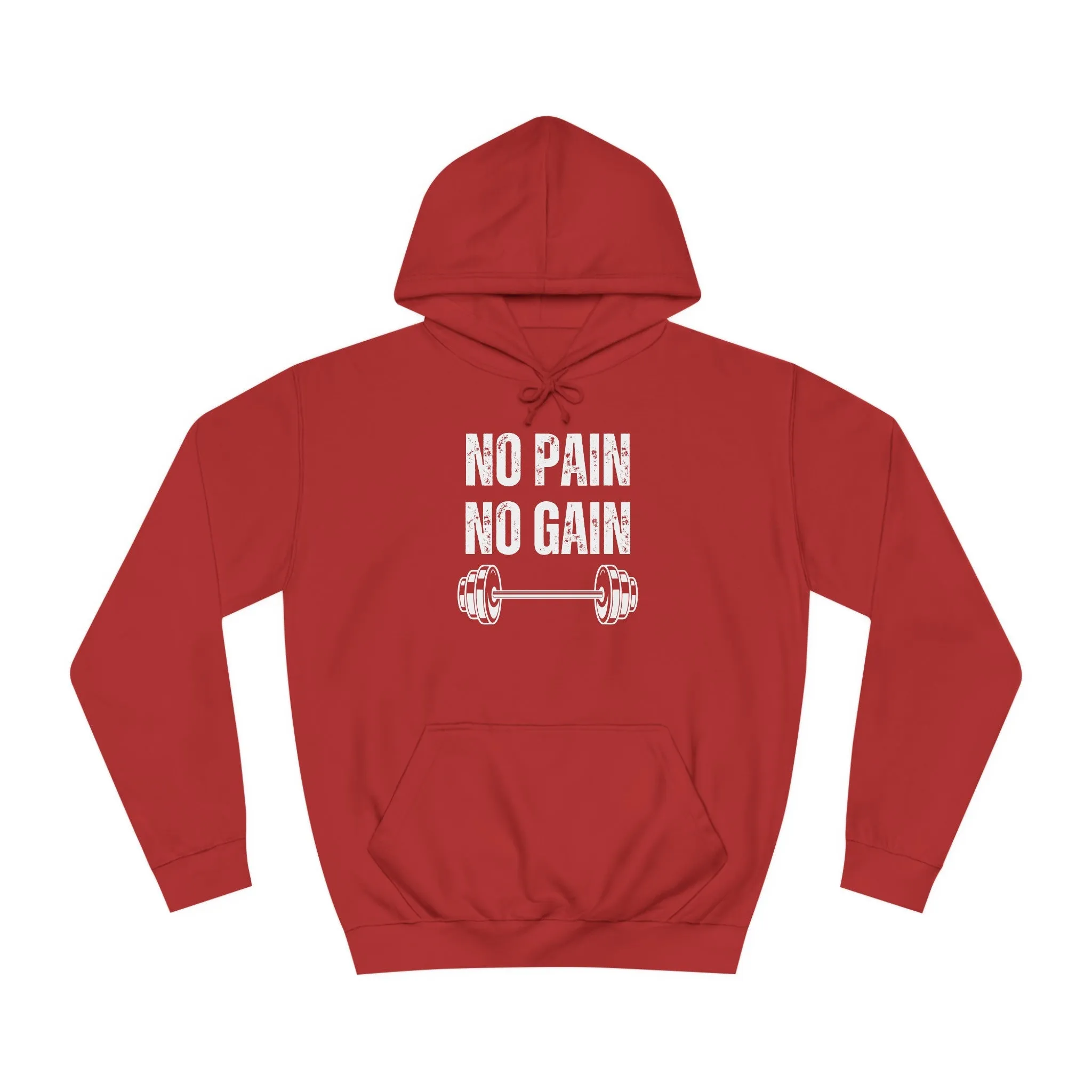 Gym Hoodie for Fitness Lover gift for Workout Lover gift for Powerlifting Hoodie Weightlifting Enthusiast NO PAIN No GAIN Hooded Sweatshirt