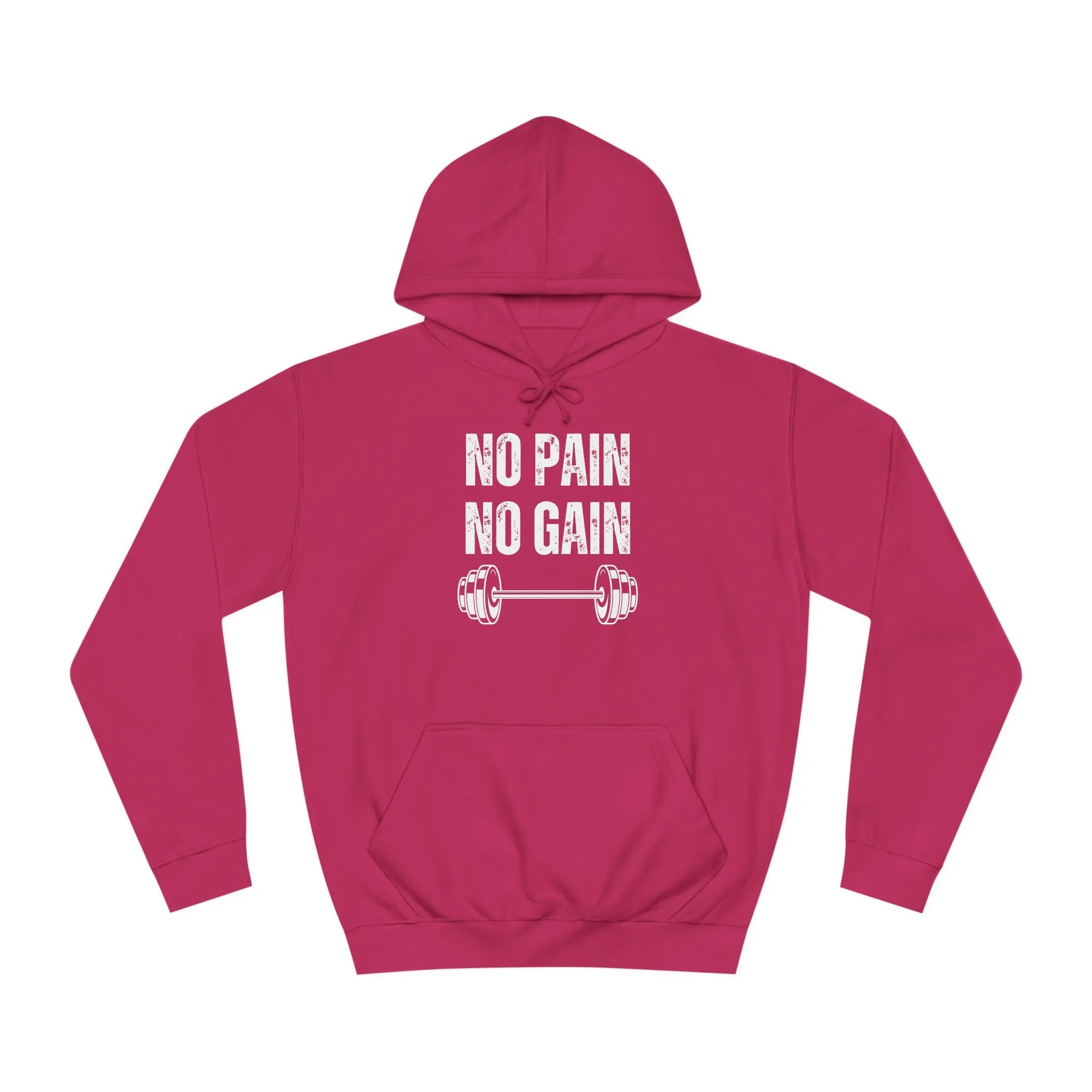 Gym Hoodie for Fitness Lover gift for Workout Lover gift for Powerlifting Hoodie Weightlifting Enthusiast NO PAIN No GAIN Hooded Sweatshirt