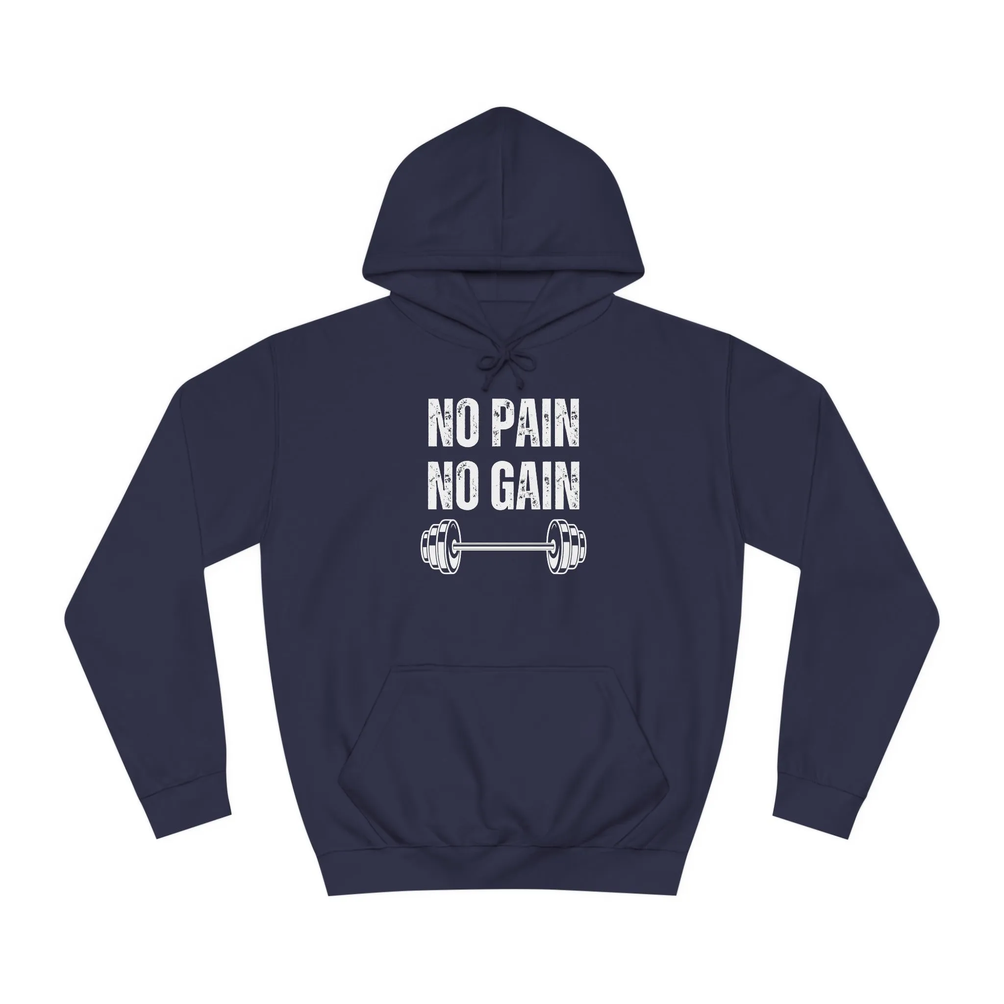 Gym Hoodie for Fitness Lover gift for Workout Lover gift for Powerlifting Hoodie Weightlifting Enthusiast NO PAIN No GAIN Hooded Sweatshirt