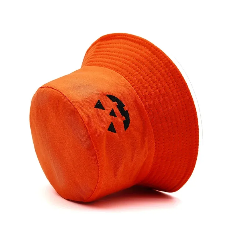 Halloween Pumpkin Reversible Bucket Hat