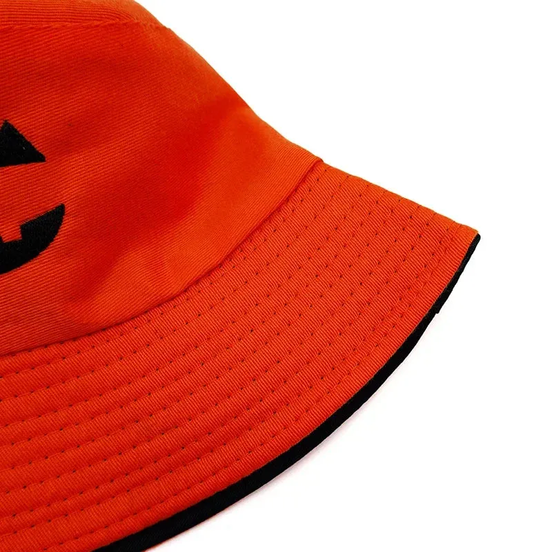 Halloween Pumpkin Reversible Bucket Hat