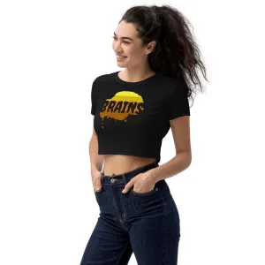 Halloween Zombie Brains - Organic Crop Top