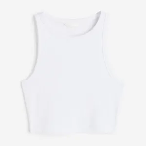 H&M Crop Tank top, white